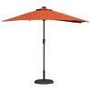 vidaXL Parasol de jardin Couleur terre cuite 294 x 150 x 223 cm tissu