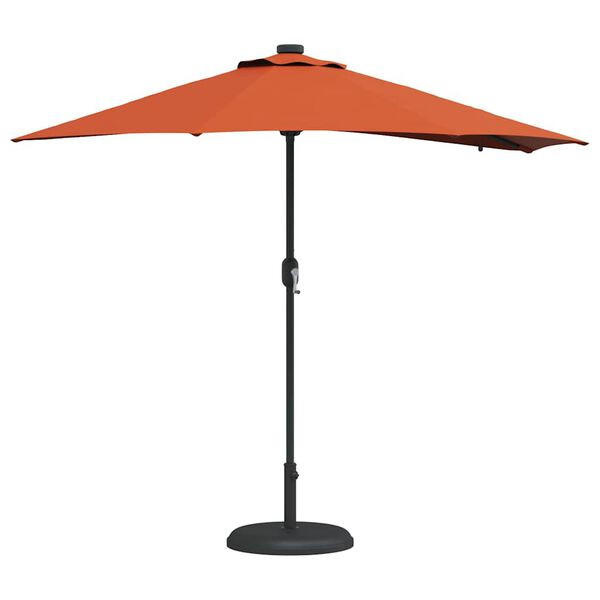 vidaXL Parasol de jardin Couleur terre cuite 294 x 150 x 223 cm tissu