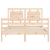 vidaXL Cadre de lit sans matelas 140x190 cm bois massif