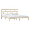 vidaXL Cadre de lit sans matelas bois de pin massif 200x200 cm