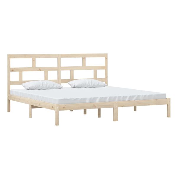vidaXL Cadre de lit sans matelas bois de pin massif 200x200 cm