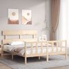 vidaXL Cadre de lit sans matelas 160x200 cm bois massif de pin