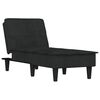 vidaXL Chaise longue noir velours