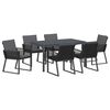 vidaXL Ensemble de salle &agrave; manger pour jardin 7 pc Anthracite