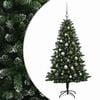 vidaXL Arbre de No&euml;l Artificiel avec Boule 120 cm 150 LED Blanc chaud
