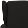 vidaXL Fauteuil inclinable Noir Tissu