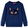 vidaXL Sweatshirt pour enfants bleu marine 140