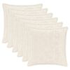vidaXL Housse de coussin 6 pc HOUTEN Blanc 40 x 40 cm