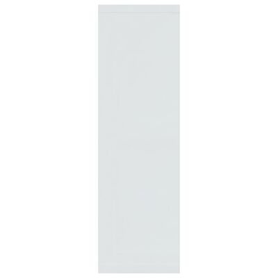 vidaXL Étagère murale Blanc brillant 85x16x52,5 cm Bois d'ingénierie