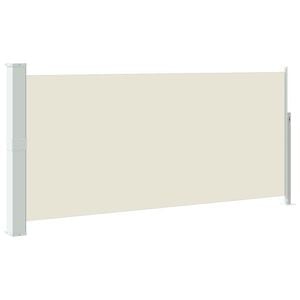 vidaXL Auvent lat&eacute;ral r&eacute;tractable 140 x 314 cm Blanc cass&eacute;