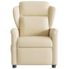 vidaXL Fauteuil inclinable Cr&egrave;me Tissu