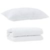 vidaXL Ensemble de Duvet avec oreiller 2 pcs Blanc Microfibre