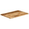 vidaXL Dessus de table bord vivant 80x60x2,5 cm bois de manguier brut