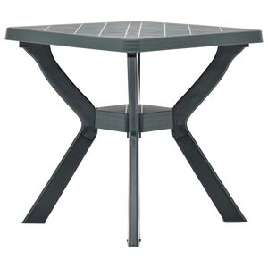 vidaXL Table de bistro Vert 70x70x72 cm Plastique