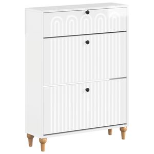 vidaXL Cabinet &agrave; chaussures ALKMAAR 78 x 24 x 103 cm Bois d'ing&eacute;nierie