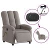 vidaXL Fauteuil de massage inclinable &eacute;lectrique Taupe Tissu