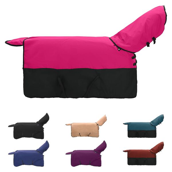 vidaXL Couverture &Eacute;quine Rose et Noir 105 cm Polyester