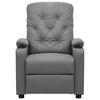 vidaXL Fauteuil de massage Gris Similicuir