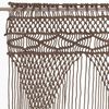 vidaXL Rideau en macramé Taupe 140x240 cm Coton