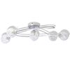 vidaXL Plafonnier avec abat-jour en fils m&eacute;talliques 5 ampoules G9