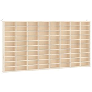vidaXL Vitrine de collection en bois avec 80 compartiments 80 x 4,5 x 40,5 cm