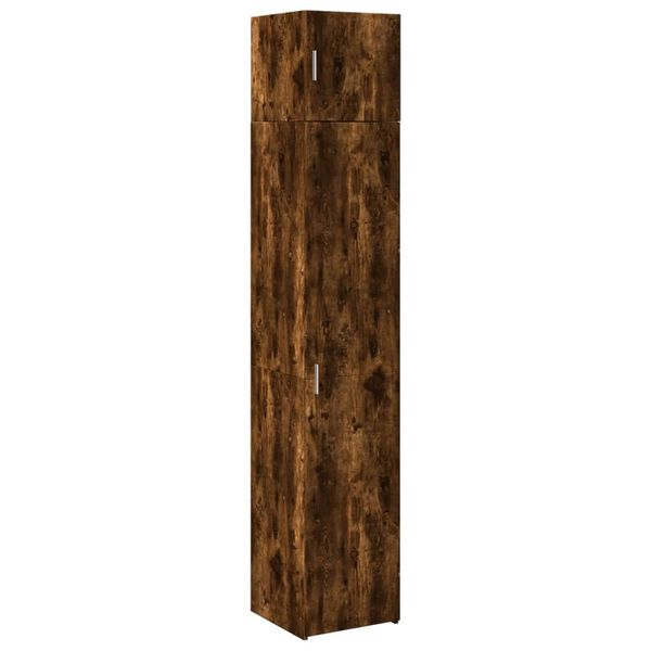vidaXL Armoire de rangement mince ch&ecirc;ne fum&eacute; 40x42,5x225 cm