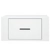 vidaXL Tables de chevet murales 2 pcs Blanc 50x36x25 cm
