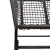 vidaXL Chaises de jardin lot de 2 Noir Résine tressée