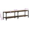 vidaXL Meuble TV 150x30x41 cm bois massif de récupération