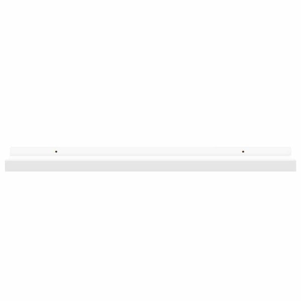 vidaXL &Eacute;tag&egrave;res &agrave; rebord pour cadre photo 2 pcs Blanc 60x9x3 cm MDF