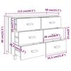 vidaXL Buffet HAMAR Marron miel 113x40x80 cm Bois massif de pin