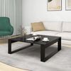 vidaXL Table basse Noir 100x100x35 cm Bois d&rsquo;ing&eacute;nierie