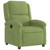 vidaXL Fauteuil inclinable &eacute;lectrique vert clair velours