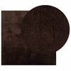 vidaXL Tapis de surface Carr&eacute; HUARTE Marron 200 x 200 cm Polyester
