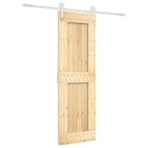vidaXL Porte coulissante 70 x 210 cm Bois de pin massif (non trait&eacute;)