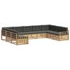 vidaXL Ensemble de canap&eacute;s d'ext&eacute;rieur 9 pc Blanc et anthracite