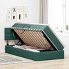 vidaXL Lit de Rangement avec matelas Vert fonc&eacute; 90 x 190 cm Velours