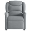 vidaXL Fauteuil de massage inclinable Gris clair Tissu