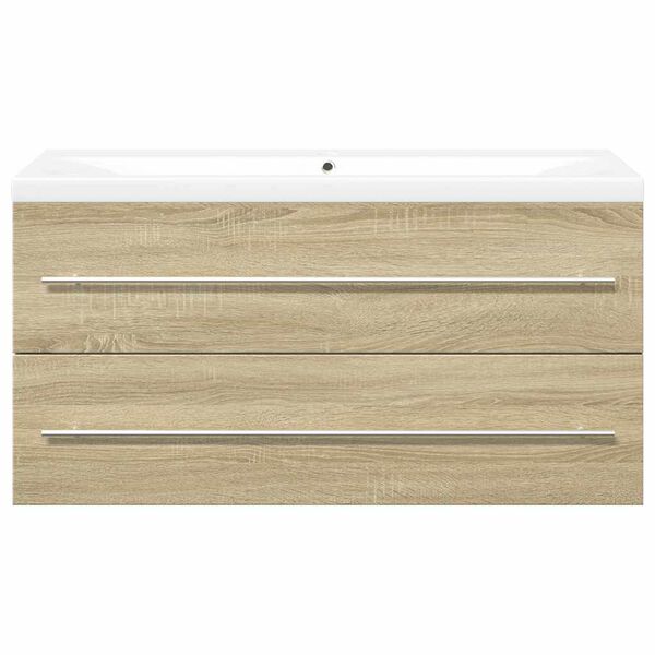vidaXL Ensemble de meubles de salle de bain 2 pcs chêne sonoma