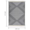 vidaXL Tapis Gris fonc&eacute; 160x230 cm Coton