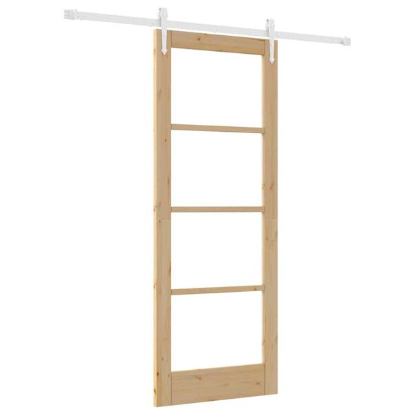 vidaXL Porte coulissante Naturel 78 x 202 cm