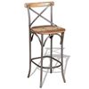 vidaXL Tabouret de bar Bois de r&eacute;cup&eacute;ration massif