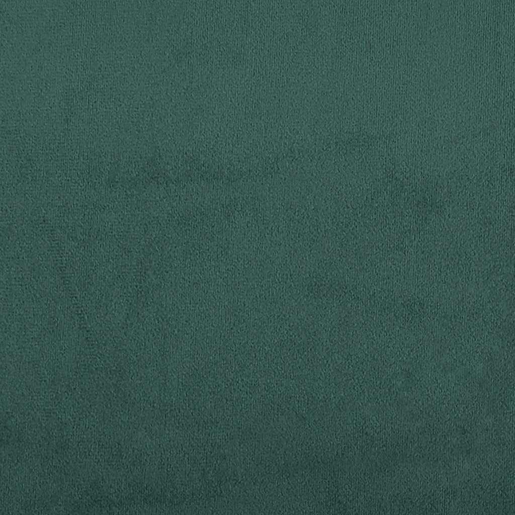 vidaXL Cadre de lit sans matelas vert foncé 160x220 cm velours