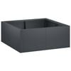 vidaXL Mur de sout&egrave;nement 4 pc 100 x 100 x 40 cm Acier Anthracite
