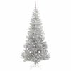 vidaXL Sapin de No&euml;l avec 300 LED avec support Argent 240 cm PET