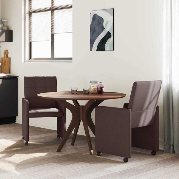 vidaXL Chaises de salle à manger 2 pcs Marron foncé 58 x 65 x 94 cm