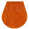 vidaXL Jeu de tapis de salle de bain 3 pcs Tissu Orange