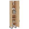 vidaXL Buffet haut Ch&ecirc;ne sonoma 34,5x34x180 cm Bois d'ing&eacute;nierie