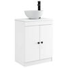 vidaXL Meuble de salle de bain avec &eacute;vier Blanc 54 x 35 x 83 cm