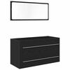 vidaXL Cabinet de Lavabo Ch&ecirc;ne noir 90 x 45 x 1.5 cm Bois d'ing&eacute;nierie
